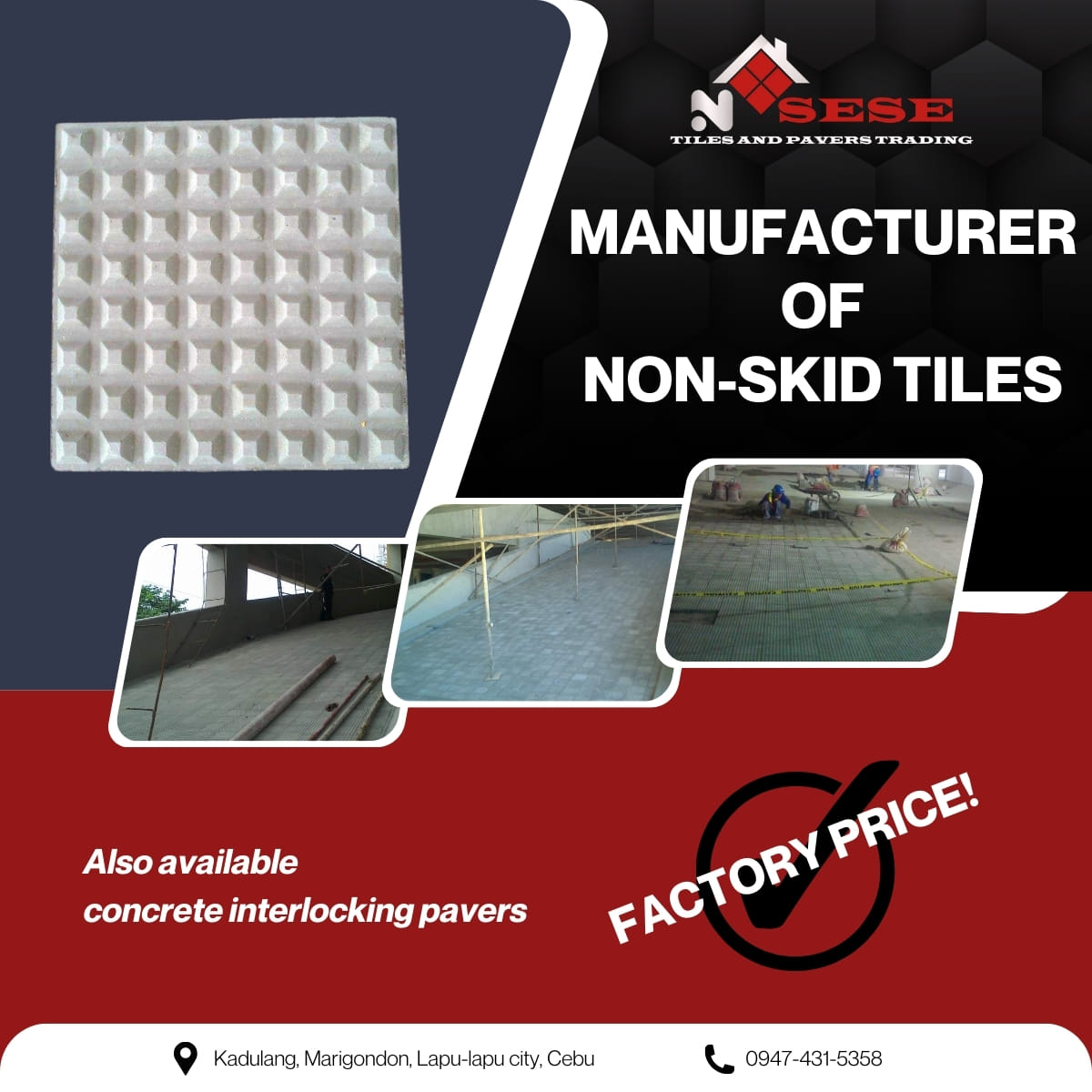 Non-Skid Tile Paver