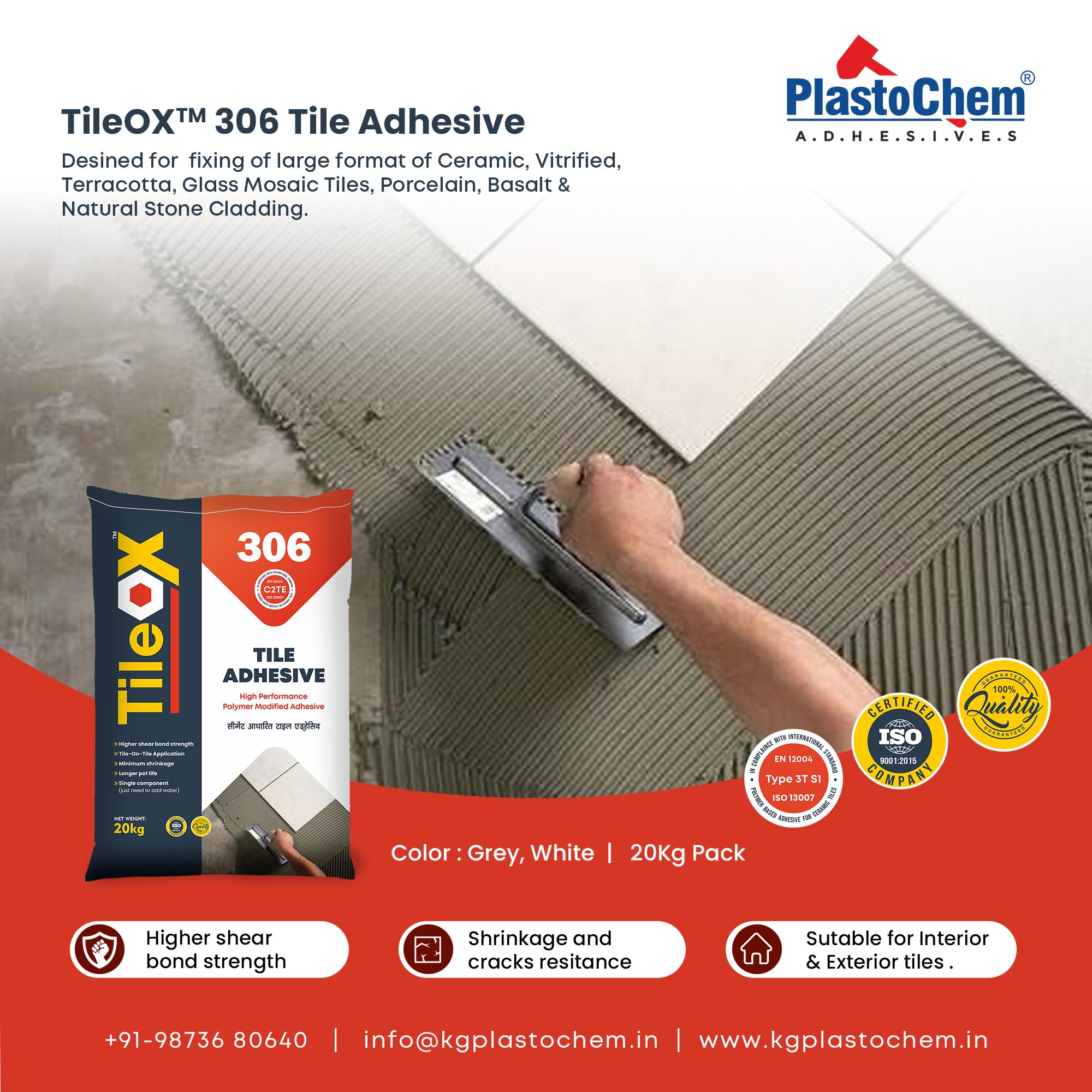 Excel and Amigo Tile Adhesive