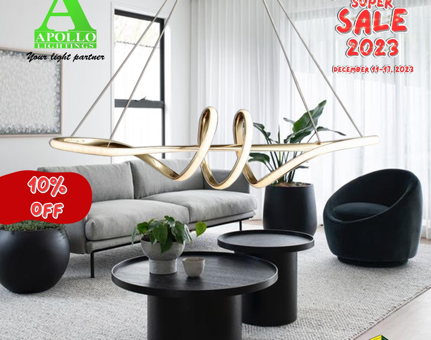 Apollo Lightings with Geometric Design